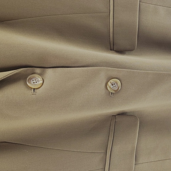 Jones Wear Camel Brown Blazer Size 6 Two Button Wool Blend Vintage - Picture 6 of 9